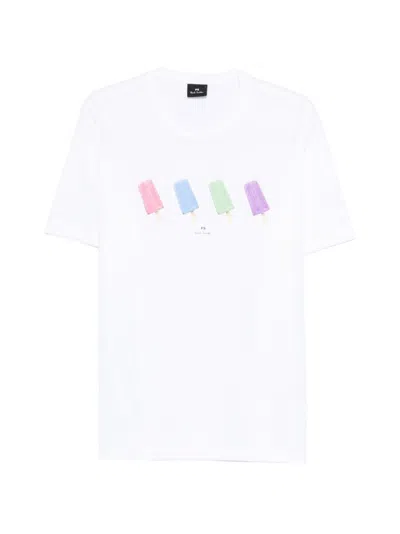 Ps By Paul Smith Ps Paul Smith Regular Fit Zebra T-shirt In White