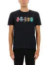 Ps By Paul Smith Ps Paul Smith Robot Print T-shirt In Blue