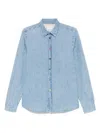 Ps By Paul Smith Men's Shirts Clear Blue In Clear Blue