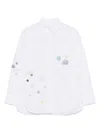 Ps By Paul Smith Ps Paul Smith Embroidered Cotton Shirt In White