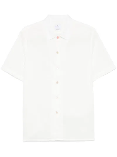 Ps By Paul Smith Ps Paul Smith Short-sleeved Shirt In White