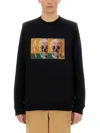 Ps By Paul Smith Ps Paul Smith Skull Square Sweatshirt In Black