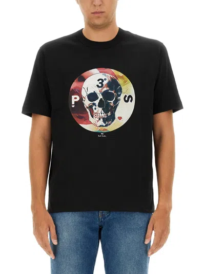 Ps By Paul Smith Ps Paul Smith Skull T-shirt In Black