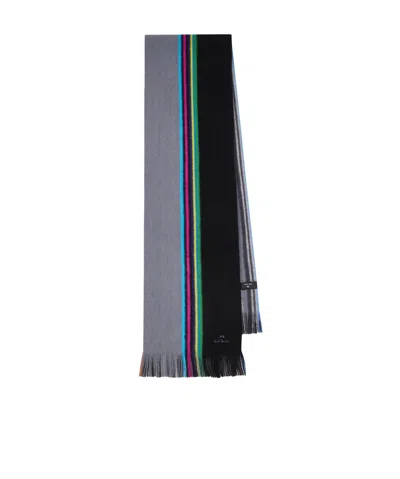 Ps By Paul Smith Sports-stripe Reversible Scarf