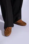 Ps By Paul Smith Tie-fastening Suede Mocassins In Beige