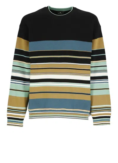 Ps By Paul Smith Ps Paul Smith Man Sweater Black Size Xl Organic Cotton In 79 Blacks