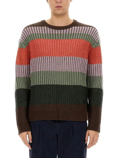 Ps By Paul Smith Ps Paul Smith Striped Crewneck Jumper In Multi
