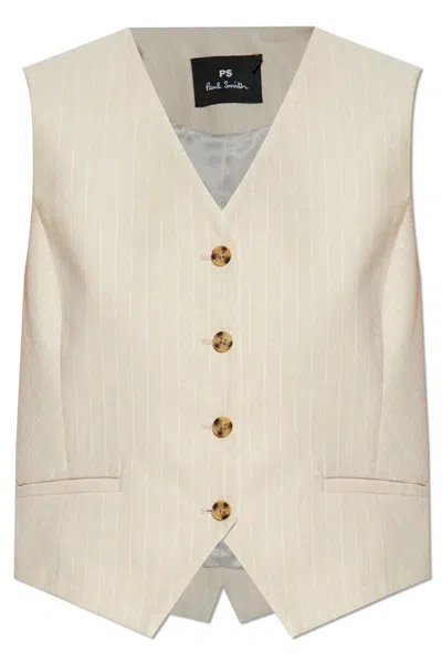 Ps By Paul Smith Ps Paul Smith Striped Single In Beige