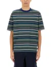 Ps By Paul Smith Ps Paul Smith Striped Cotton T-shirt In Multi