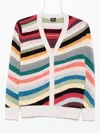 Ps By Paul Smith Ps Paul Smith Striped Wool Cardigan In Multi