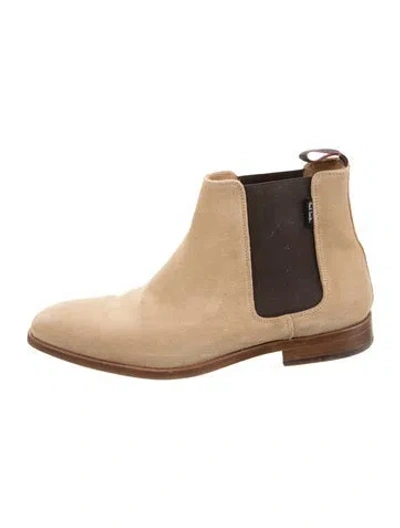 Pre-owned Ps By Paul Smith Ps Paul Smith Suede Chelsea Boots In Brown
