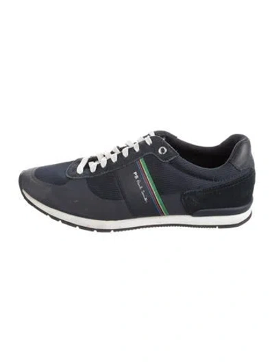 Pre-owned Ps By Paul Smith Ps Paul Smith Suede Colorblock Pattern Athletic Sneakers In Blue