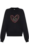Ps By Paul Smith Ps Paul Smith Sweatshirt With A Colorful Embroidered Pattern In Black