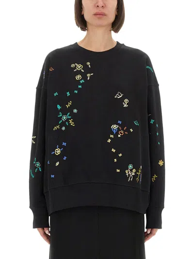 Ps By Paul Smith Ps Paul Smith Sweatshirt With "floral" Embroidery