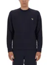 Ps By Paul Smith Ps Paul Smith Zebra Logo Embroidered Sweatshirt In Blue