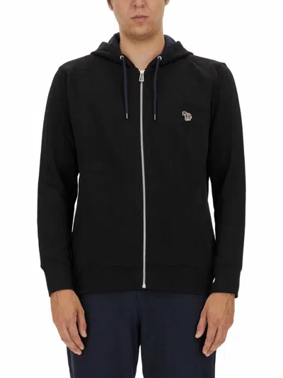 PS BY PAUL SMITH PS PAUL SMITH SWEATSHIRT WITH ZEBRA PATCH