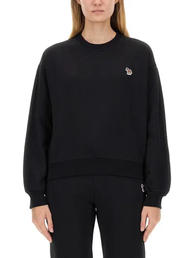 PS BY PAUL SMITH PS PAUL SMITH SWEATSHIRT WITH ZEBRA PATCH