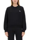 Ps By Paul Smith Ps Paul Smith Sweatshirt With Zebra Patch In Black