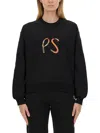 Ps By Paul Smith Sweatshirt With Zebra Patch In Black