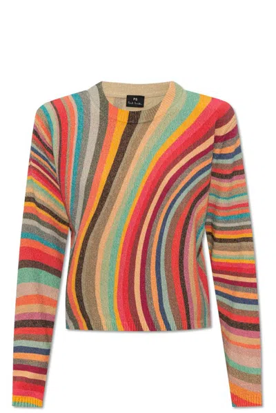 Ps By Paul Smith Ps Paul Smith Swirl Pattern Knitted Jumper In Multi