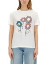 Ps By Paul Smith Ps Paul Smith Floral Cotton T-shirt