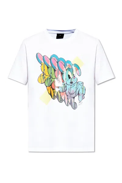 PS BY PAUL SMITH PS PAUL SMITH T-SHIRT WITH COLORFUL PRINT