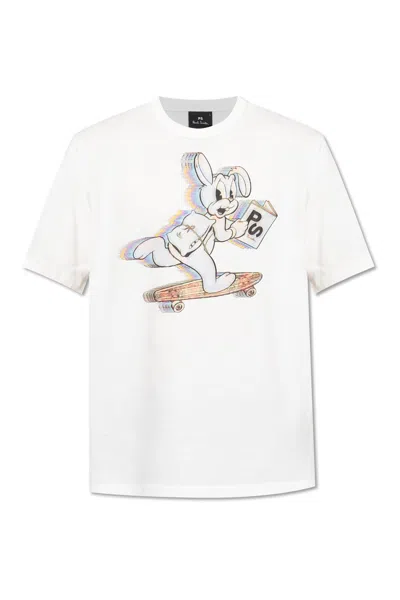 PS BY PAUL SMITH PS PAUL SMITH T-SHIRT WITH COLORFUL PRINT