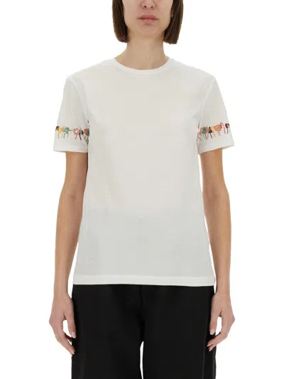 Ps By Paul Smith Ps Paul Smith T-shirt With Embroidery In White