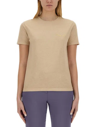 Ps By Paul Smith T-shirt With Logo In Beige