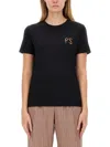 Ps By Paul Smith T-shirt With Logo In Black