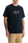 Ps By Paul Smith Navy Blue Crewneck Logo Print T-shirt In Blue
