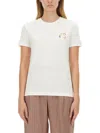 Ps By Paul Smith Womens Ps Swirl Logo T-shirt By Ps Paul Smith In White
