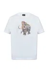Ps By Paul Smith Ps Paul Smith Graffiti Mammoth Cotton T-shirt In White