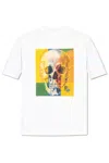 Ps By Paul Smith Ps Paul Smith Skull Square Cotton T-shirt In White
