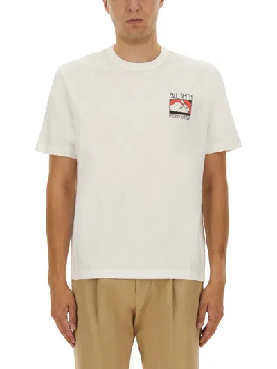Ps By Paul Smith Regular Fit Phoenix Mt Logo T-shirt In White