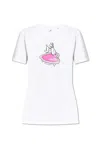 Ps By Paul Smith Ps Paul Smith Poodle Print Cotton T-shirt In White