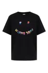 Ps By Paul Smith Ps Paul Smith Ps Happy Cotton T-shirt In Black