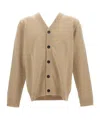 Ps By Paul Smith Ps Paul Smith V-neck Knitted Cardigan In Brown