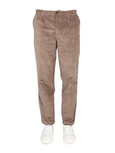 Ps By Paul Smith Ps Paul Smith Velvet Pants In Beige