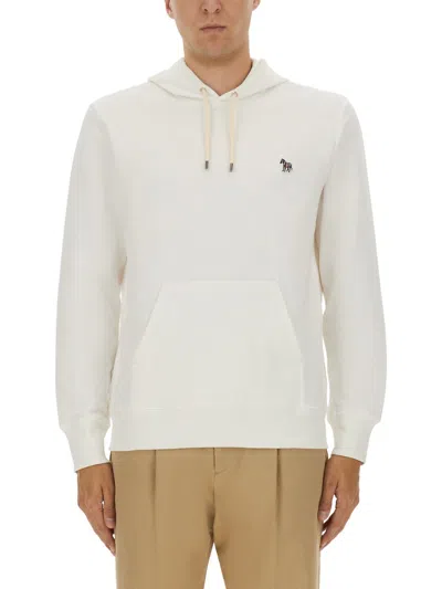 Ps By Paul Smith Ps Paul Smith White Organic Cotton Sweatshirts