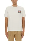 Ps By Paul Smith Regular Fit Phoenix Mt Logo T-shirt In White