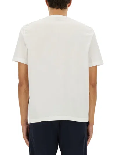 Ps By Paul Smith Ps Paul Smith White T-shirt In Animal Print
