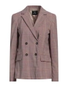 Ps By Paul Smith Ps Paul Smith Woman Blazer Brick Size 6 Wool, Polyester, Elastane In Red