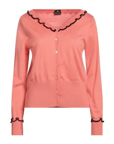 Ps By Paul Smith Ps Paul Smith Woman Cardigan Salmon Pink Size M Cotton