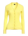 Ps By Paul Smith Ps Paul Smith Woman Cardigan Yellow Size L Cotton In Yellow