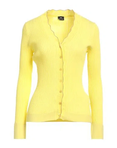 Ps By Paul Smith Ps Paul Smith Woman Cardigan Yellow Size L Cotton