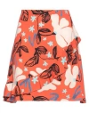 Ps By Paul Smith Ps Paul Smith Woman Mini Skirt Orange Size 4 Viscose In Orange