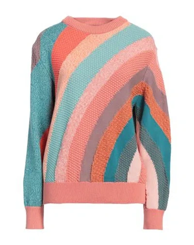 Ps By Paul Smith Ps Paul Smith Woman Sweater Salmon Pink Size M Cotton
