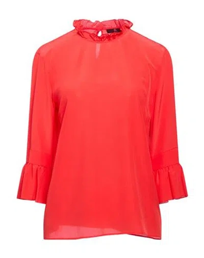 Ps By Paul Smith Ps Paul Smith Woman Top Coral Size 8 Silk In Red