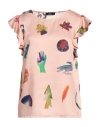 PS BY PAUL SMITH PS PAUL SMITH WOMAN TOP PASTEL PINK SIZE 6 POLYESTER